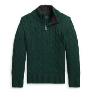 Polo Cable Knit Sweater
